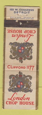 Matchbook Cover - London Chop House Detroit MI WEAR