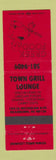 Matchbook Cover - Town Grill Lounge Greek Dearborn MI