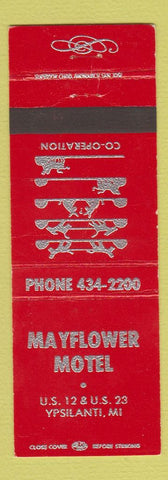 Matchbook Cover - Mayflower Motel Ypsilanti MI