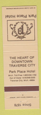 Matchbook Cover - Park Place Hotel Traverse City MI