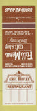 Matchbook Cover - Exit Motel Restaurant Birch Run MI
