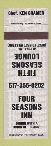 Matchbook Cover - Fifth Seasons Lounge Alpena MI