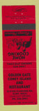 Matchbook Cover - Golden Gate Coney Island Restaurant Flint MI