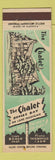Matchbook Cover - The Chalet Donges Bay MI