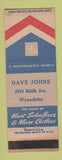 Matchbook Cover - Hart Schaffner Marx Men's Clothes Dave Johns Wyandotte MI