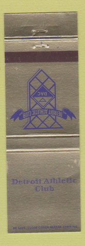 Matchbook Cover - Detroit Athletic Club MI