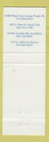 Matchbook Cover - Tom's Oyster Bar Grosse Pointe Royal Oak Southfield Detroit MI