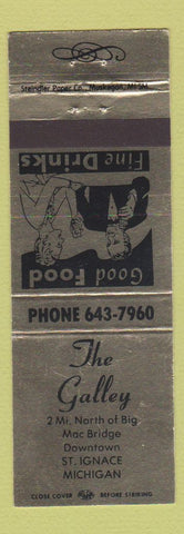 Matchbook Cover - The Galley St Ignace MI