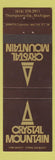 Matchbook Cover - Crystal Mountain Thompsonville MI