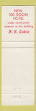 Matchbook Cover - Kingsley Inn Bloomfield Hills MI