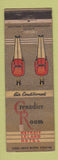 Matchbook Cover - Detroit Leland Hotel MI Grenadier Room WEAR