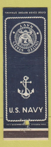 Matchbook Cover - US Navy