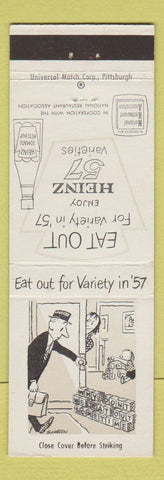 Matchbook Cover - Heinz 57 Ketchup