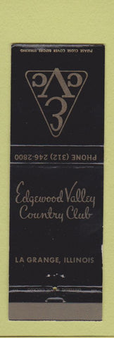 Matchbook Cover - Edgewood Valley Country Club La Grange IL