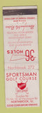 Matchbook Cover - Sportsman Golf Course Northbrook IL WEAR