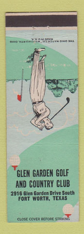 Matchbook Cover - Glen Garden Golf and Country Club Fort Worth TX
