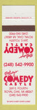 Matchbook Cover - Mark Ridley's Comedy Castle Royal Oak MI