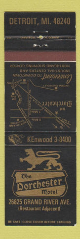 Matchbook Cover - The Dorchester Motel Detroit MI