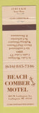 Matchbook Cover - Beach Comber Motel Ludington MI