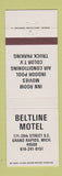 Matchbook Cover - Beltline Motel Grand Rapids MI