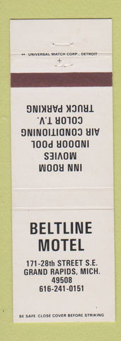 Matchbook Cover - Beltline Motel Grand Rapids MI