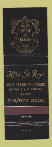 Matchbook Cover - Hotel St Regis Detroit MI WEAR
