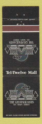 Matchbook Cover - The Restaurants on Main Street
