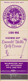 Matchbook Cover - Elks Lodge Redwood City CA golf