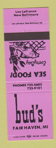 Matchbook Cover - Bud's Fairhaven MI PINK