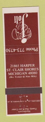Matchbook Cover - Joli Salon St Clair Shores MI