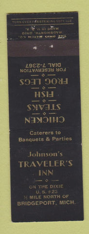 Matchbook Cover - Johnson's Traveler's Inn Bridgeport MI