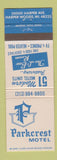 Matchbook Cover - Parkcrest Motel Harper Woods MI