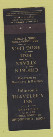 Matchbook Cover - Johnson's Traveler's Inn Bridgeport MI