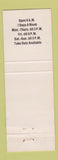 Matchbook Cover - Ye Old Steak House Jackson MI