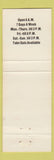 Matchbook Cover - Ye Old Steak House Jackson MI YELLOW