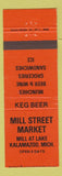 Matchbook Cover - Mill Street Market Kalamazoo MI