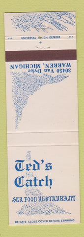 Matchbook Cover - Ted's Catch Seafood Restaurant Warren MI
