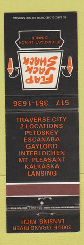Matchbook Cover - Flap Jack Shack Restaurant Lansing MI Traverse City