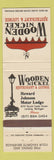 Matchbook Cover - Wooden Nickel Restaurant Lansing MI WEAR