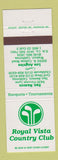 Matchbook Cover - Royal Vista Country Club San Ramon Los Angeles CA
