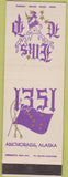 Matchbook Cover - Elks Lodge Anchorage AK