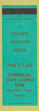 Matchbook Cover - Commercial State Savings Bank Greenville Trufant MI