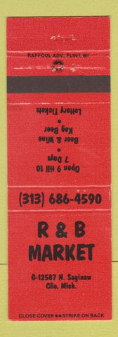 Matchbook Cover - R&B Market Clio MI WEAR