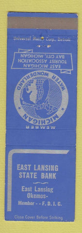 Matchbook Cover - East Lansing State Bank Okemos MI