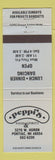 Matchbook Cover - Peppi's Restaurant Pontiac MI