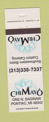 Matchbook Cover - Chimayo Pontiac MI