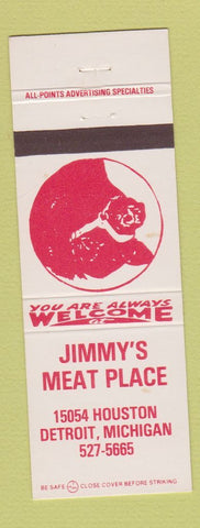 Matchbook Cover - Jimmy's Meat Place Detroit MI