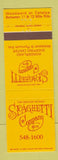 Matchbook Cover - Spaghetti Company Detroit MI