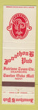 Matchbook Cover - Jonathon B Pub Dearborn Novi MI