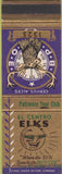 Matchbook Cover - El Centro CA Elks Lodge